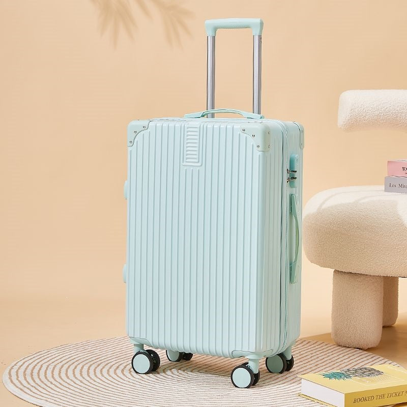 Hard-shell suitcase with double safety lock and flexible interior Stornfield