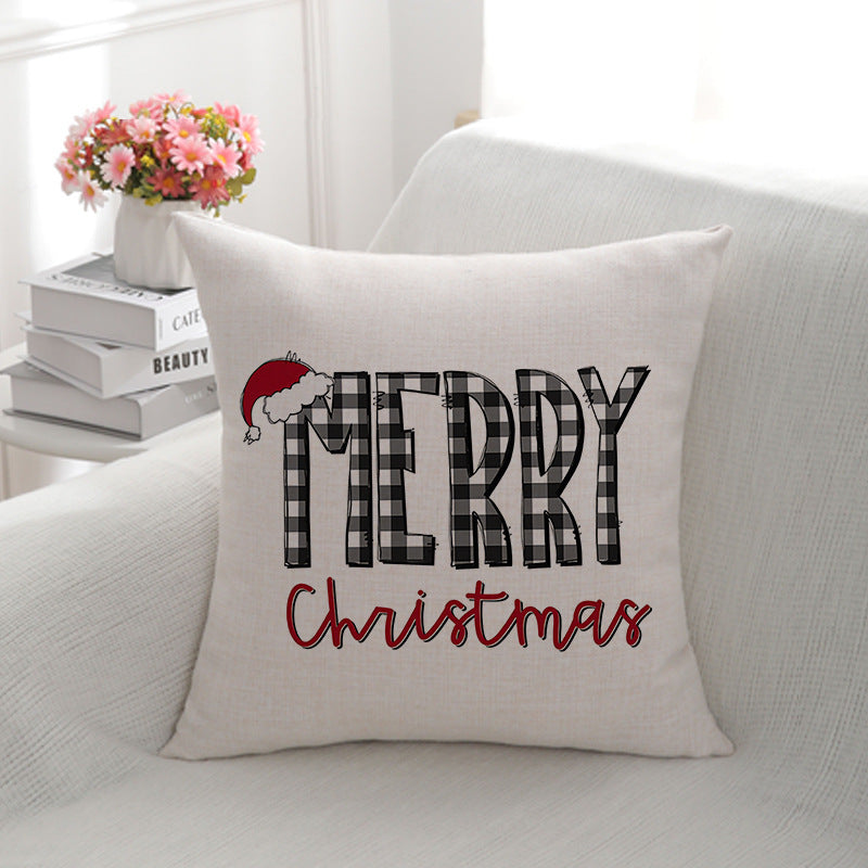 Christmas-Themed Decorative Throw Pillow
