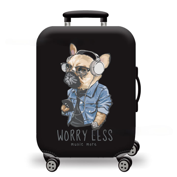 Unisex hard-shell luggage with trendy dog motif Stornfield