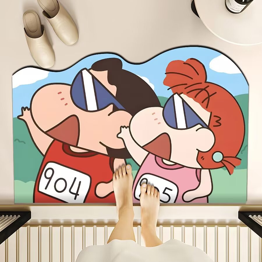 Playful Cartoon-Themed Floor Mat Stornfield
