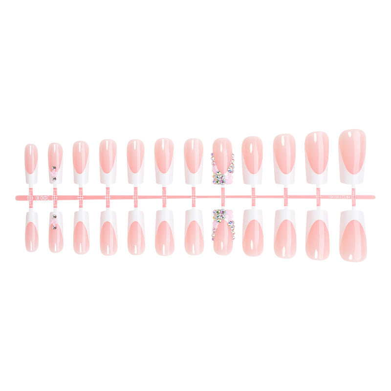 Decorative Press-On Nail Set with Elegant Accent Designs Stornfield