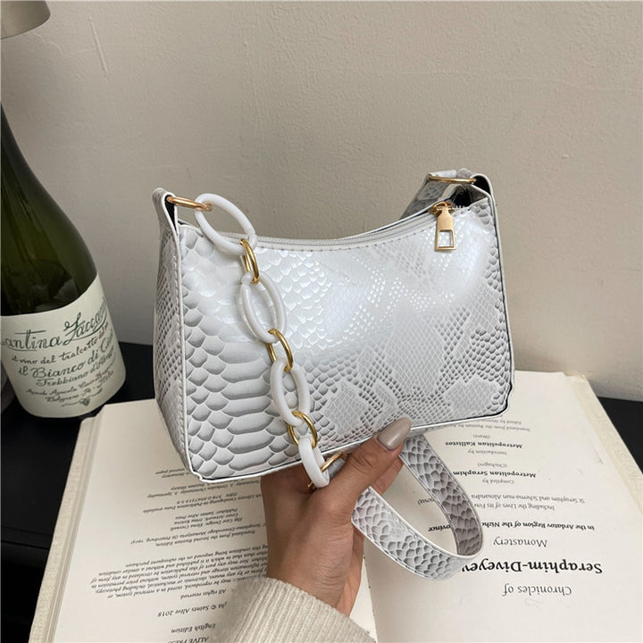 Stylish Textured Snakeskin Effect Handbag Stornfield