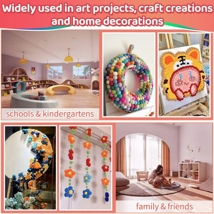 Unisex colorful craft pompons Stornfield