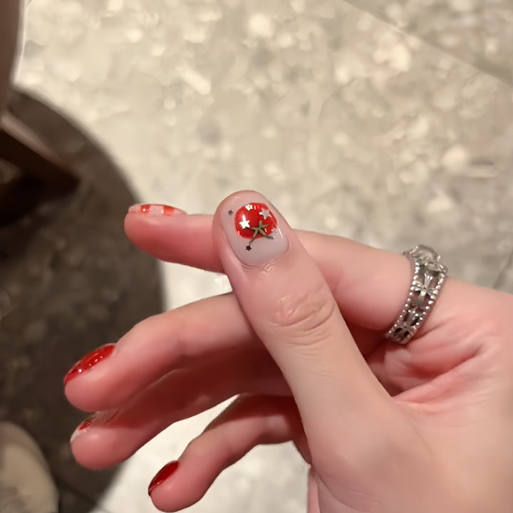 Artificial artificial nails with fruity strawberry design Stornfield
