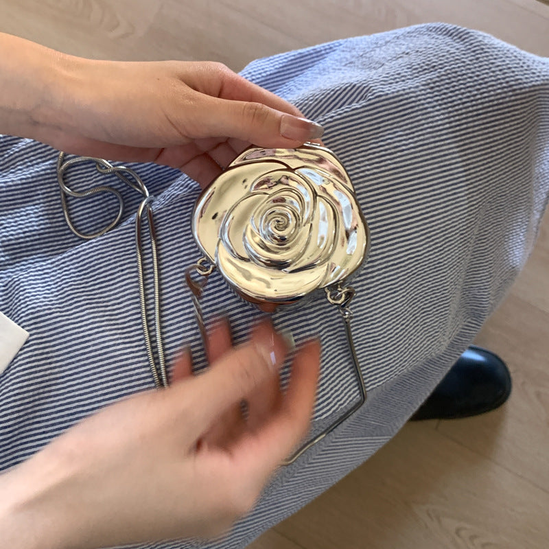 Elegantly Crafted Rose-Shaped Crossbody Bag Stornfield