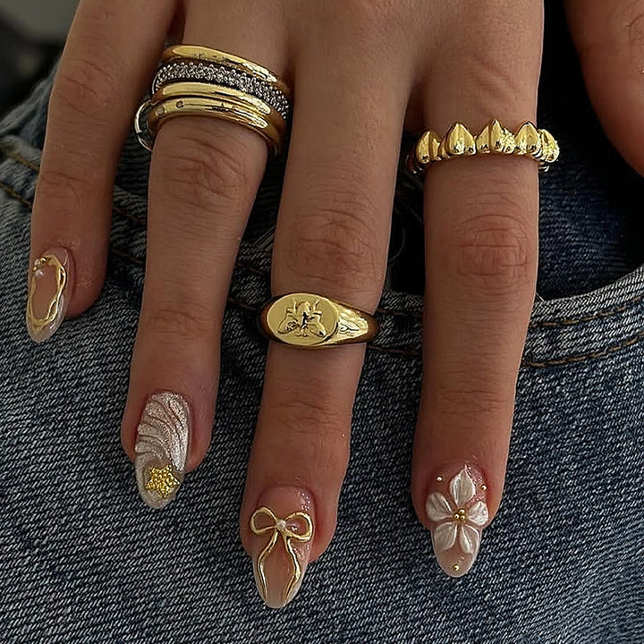 Decorative Press-On Nails Set Stornfield