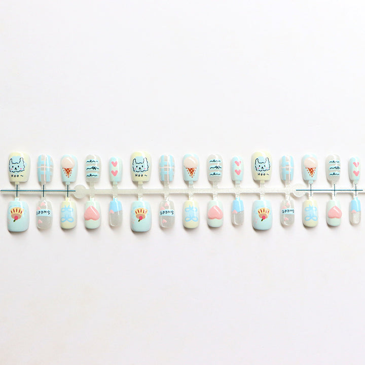 Creative Themed Press-On Nail Set Stornfield