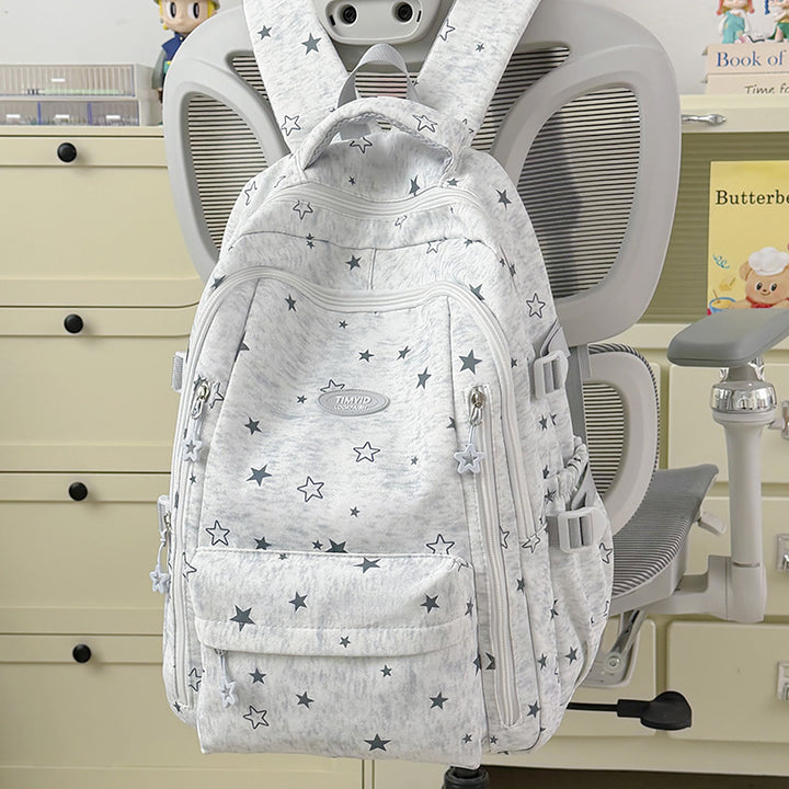 Fun-Themed Star Print Backpack Stornfield