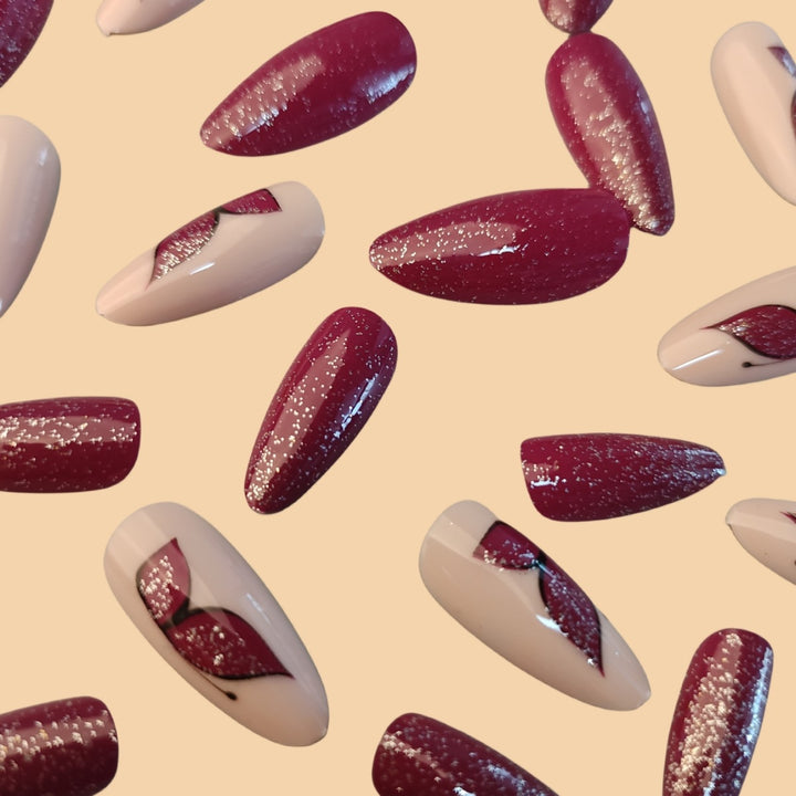 Elegant Glittery Butterfly Nail Art Stornfield