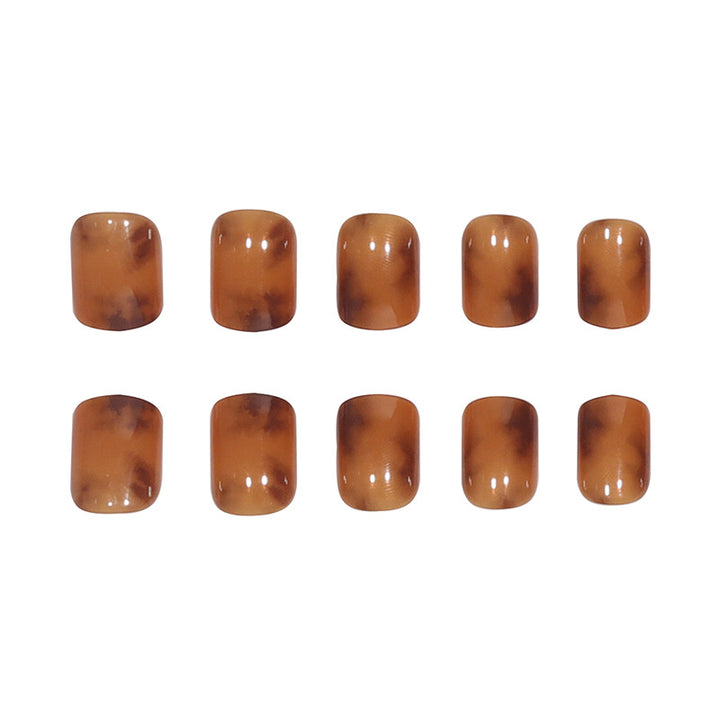 Elegant Glossy Square Press-On Nails Stornfield