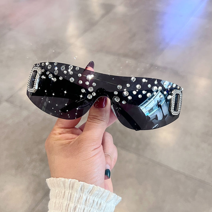 Women's sporty ski goggles with rhinestone decorated frame Stornfield
