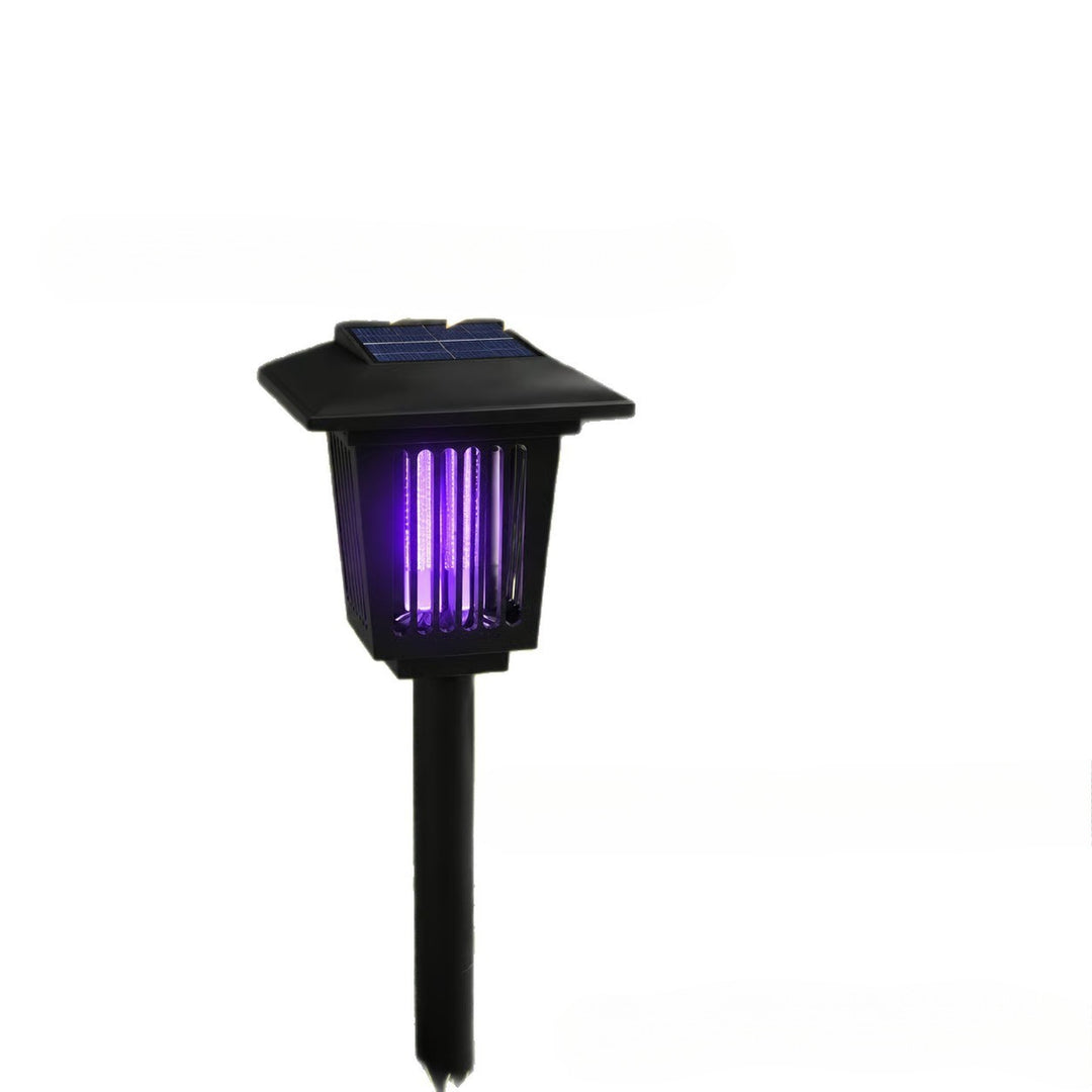 Solar Powered UV Insect Zapper Garden Stake With Integrated Solar Panel And Dusk To Dawn Sensor Stornfield