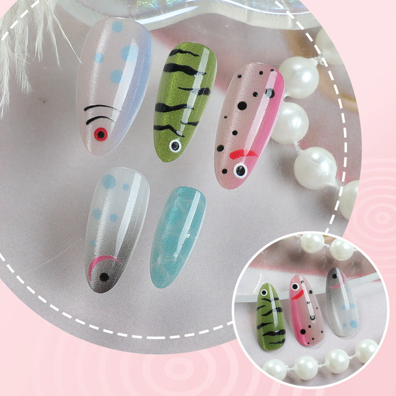 Artistic Marine Life Press-On Nail Art Stornfield
