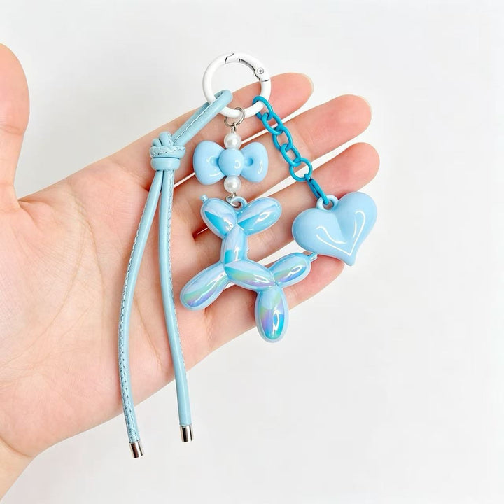 Playful keychain with heart and balloon dog Stornfield