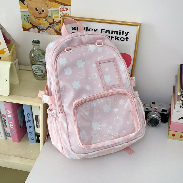 Whimsical Star-Print School Backpack Stornfield