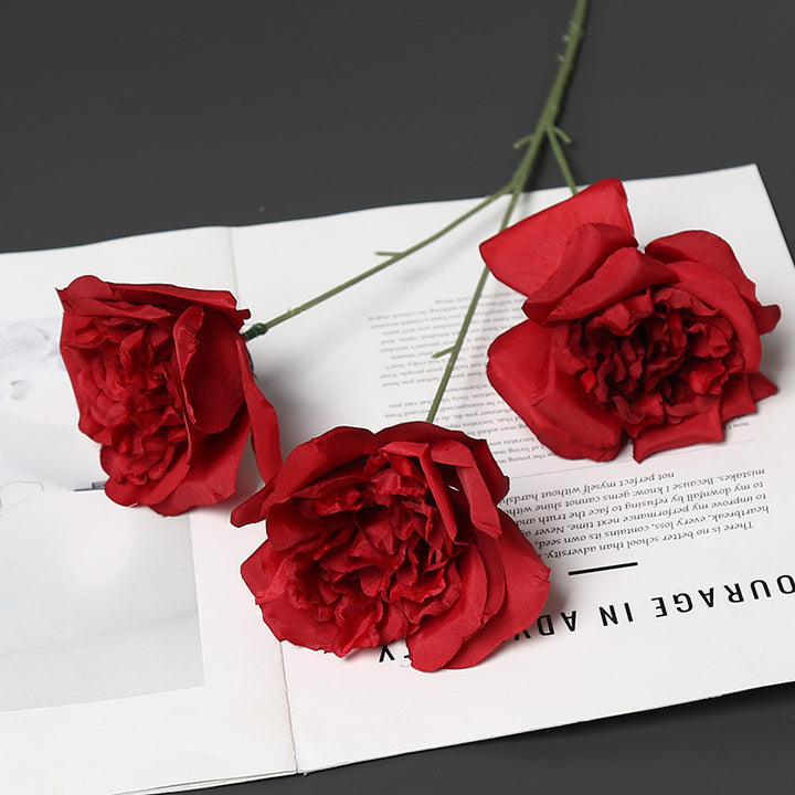 Elegant Peony Floral Stem for Home Decor Display