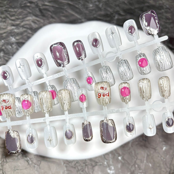 Decorative Nail Art Press-On Set 1790745357