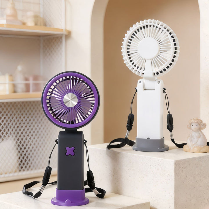 Ladies Portable Hand Fan with USB Connection and Flexible Carrying System Stornfield