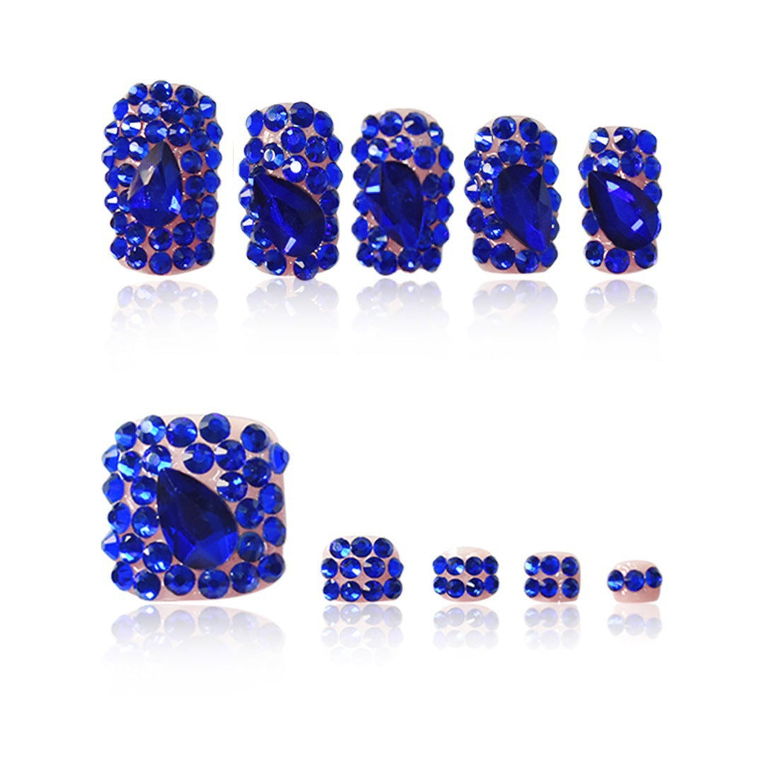 Decorative Rhinestone-Embellished Press-On Nails Stornfield