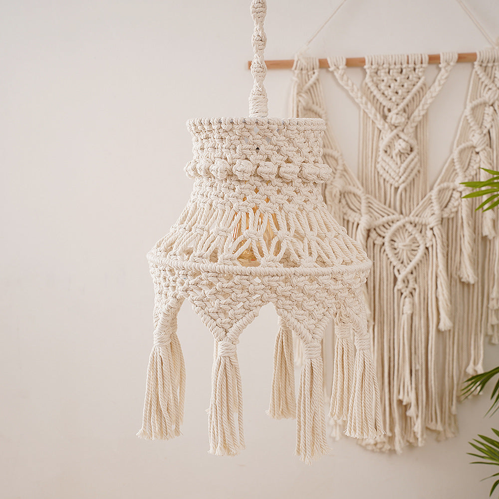 Macramé Hanging Light Fixture Stornfield