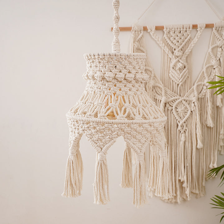 Macramé Hanging Light Fixture Stornfield