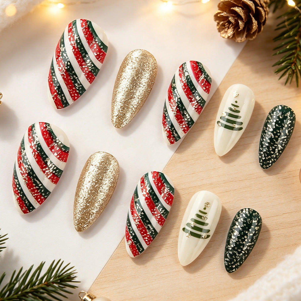 Festive Themed Press-On Nail Set Stornfield