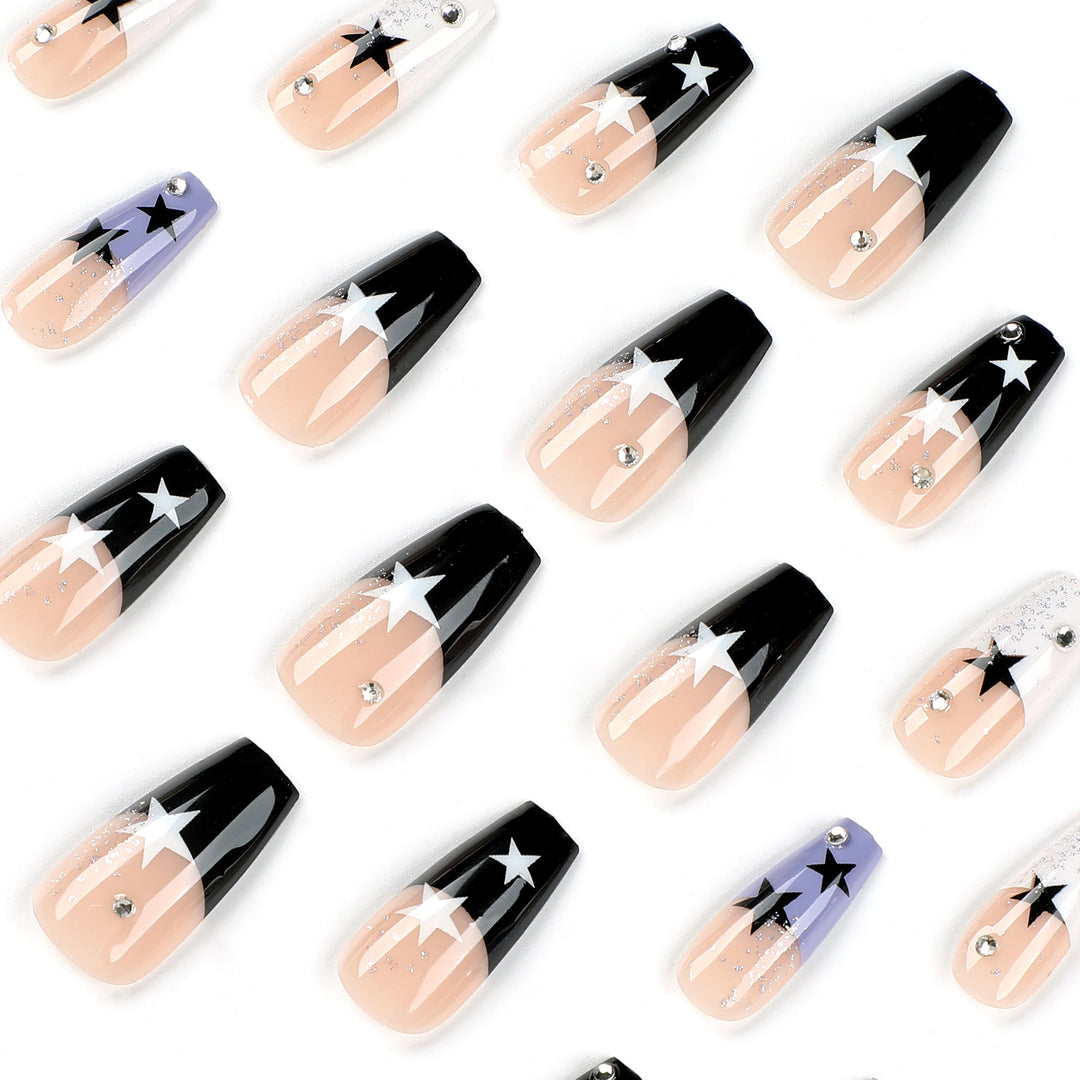 Artful Nail Extensions with Star Motif Stornfield