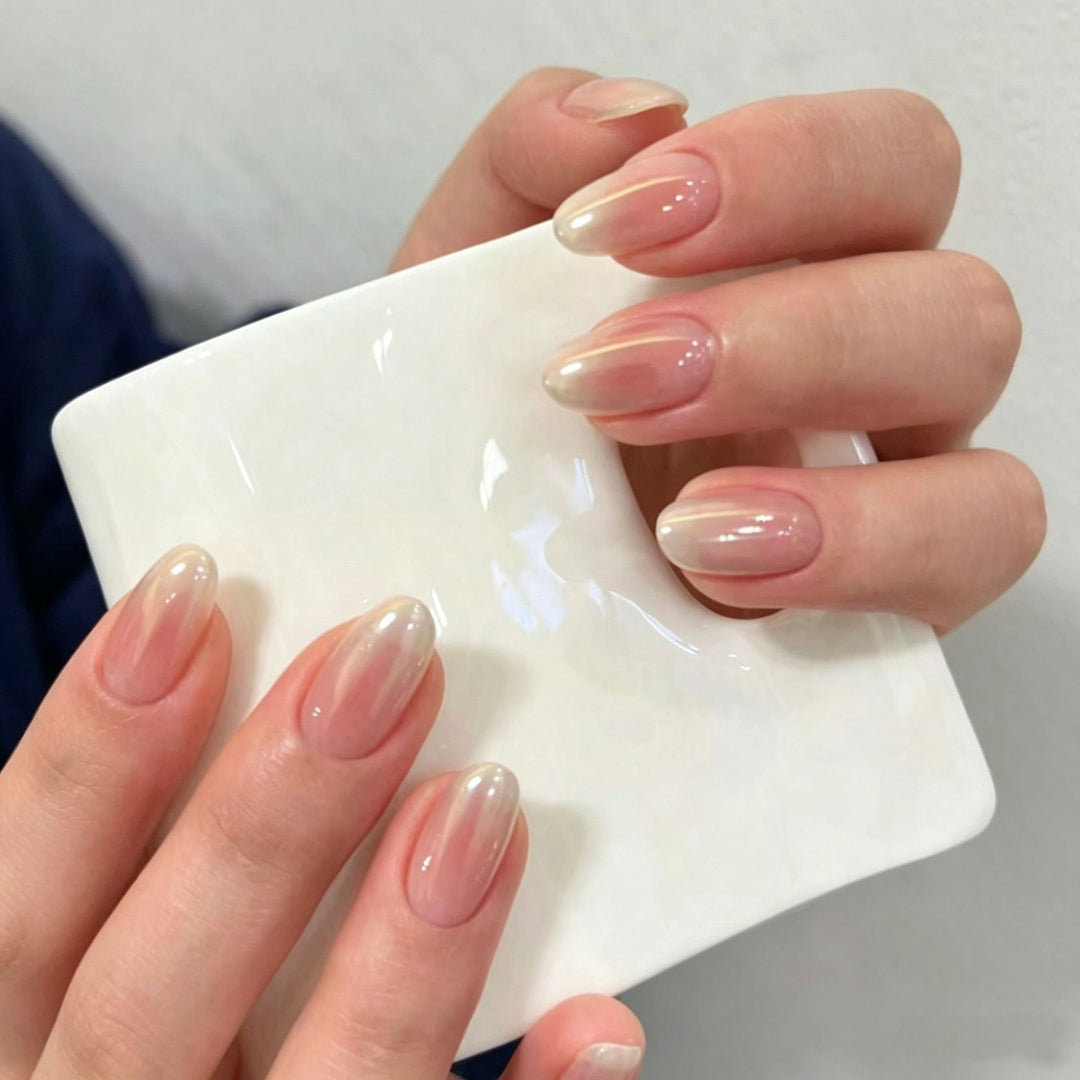 Elegant Press-On Nail Tips with Decorative Bow Stornfield