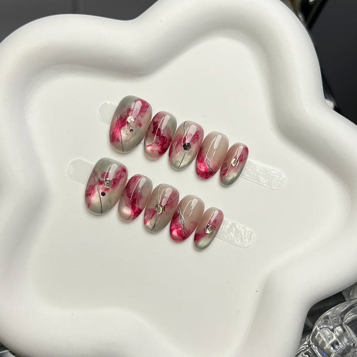 Artistic Marble Effect Press-On Nails