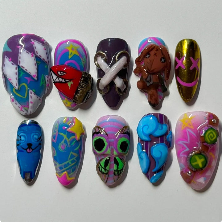 Thematic Artisan Press-On Nail Set Stornfield