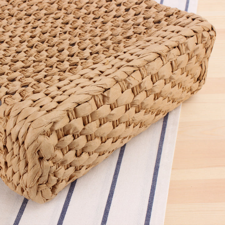 Soft and Stylish Straw Shoulder Bag with Removable Tassel Detail Stornfield