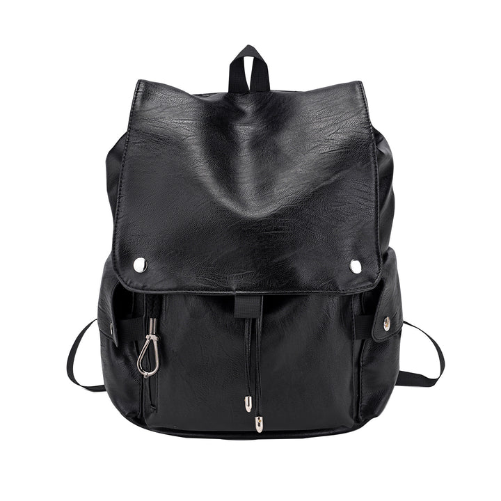 Versatile Vintage-Inspired Faux Leather Backpack