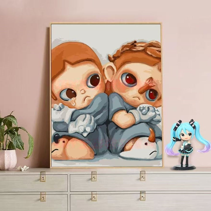 Playful Character Illustration Canvas Art Stornfield