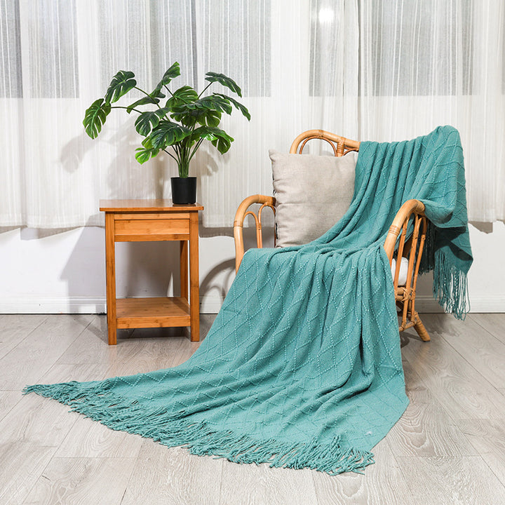 Cozy Knitted Throw