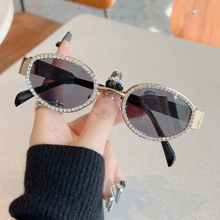 Ladies Designer Sunglasses with Sparkling Crystal Frame Stornfield