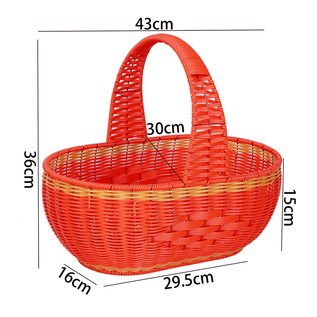 Large Woven Garden Picnic Basket Stornfield