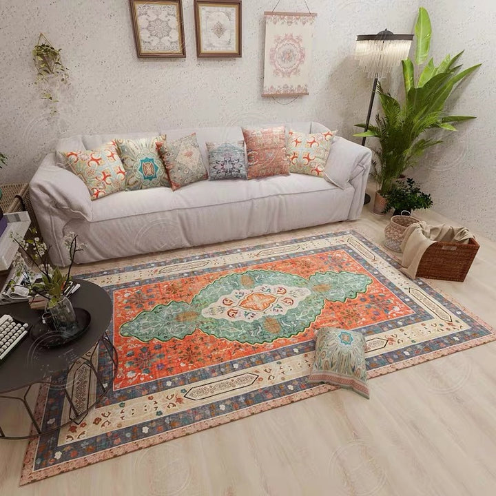 Vintage-Inspired Geometric Area Rug