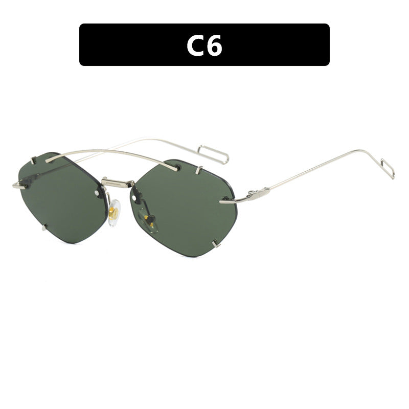 Women geometric sunglasses with ultra-light metal frame Stornfield