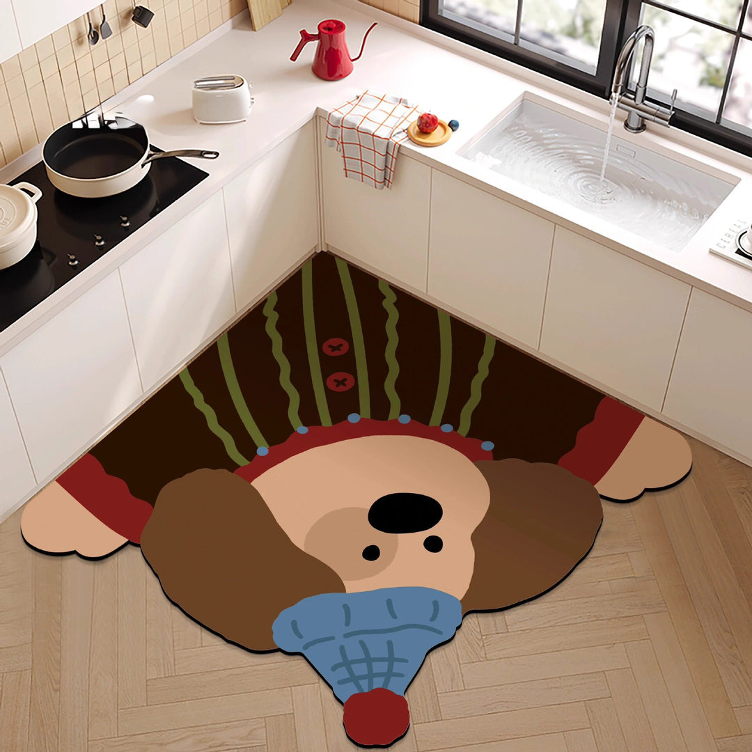 Cute Bear Shaped  Rug