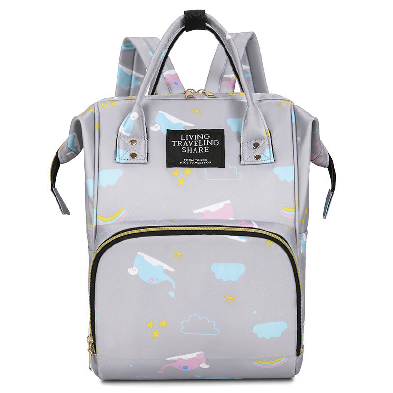 Whimsical Print Multi-Functional Baby Backpack Stornfield