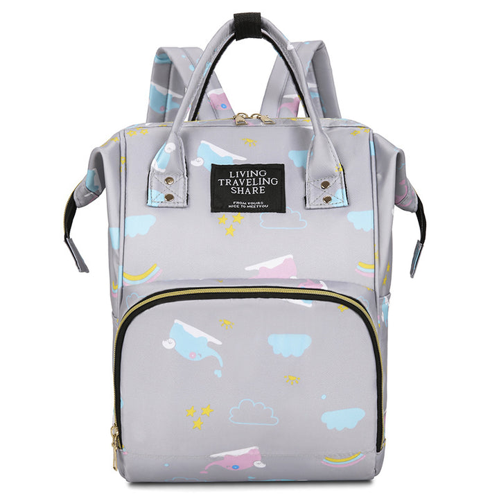 Whimsical Print Multi-Functional Baby Backpack Stornfield