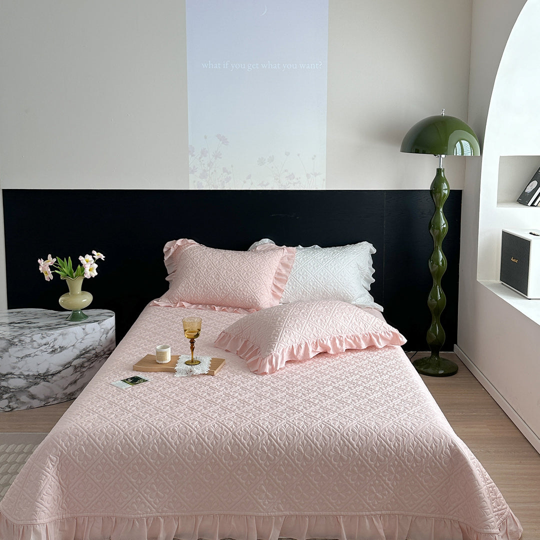 Quilted Cotton Bedspread Set