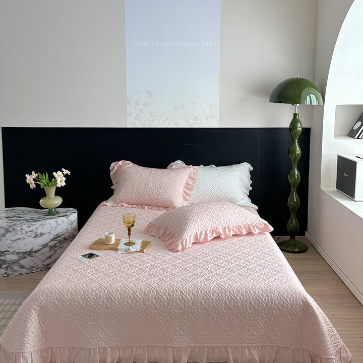 Quilted Cotton Bedspread Set