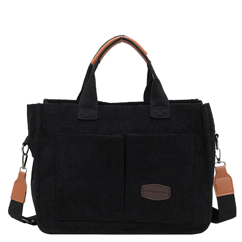 Casual Textured Shoulder Tote