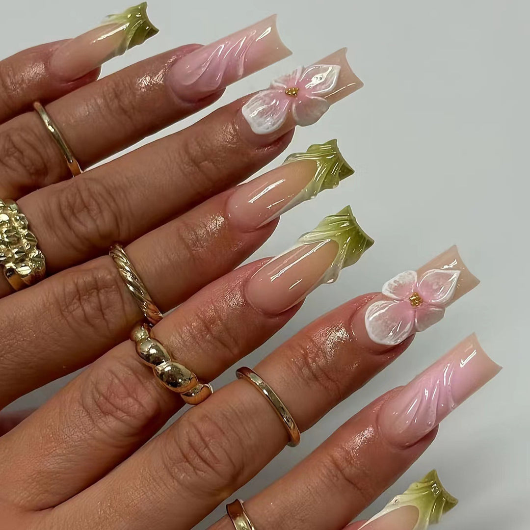 3D Floral Nail Art Extensions Stornfield