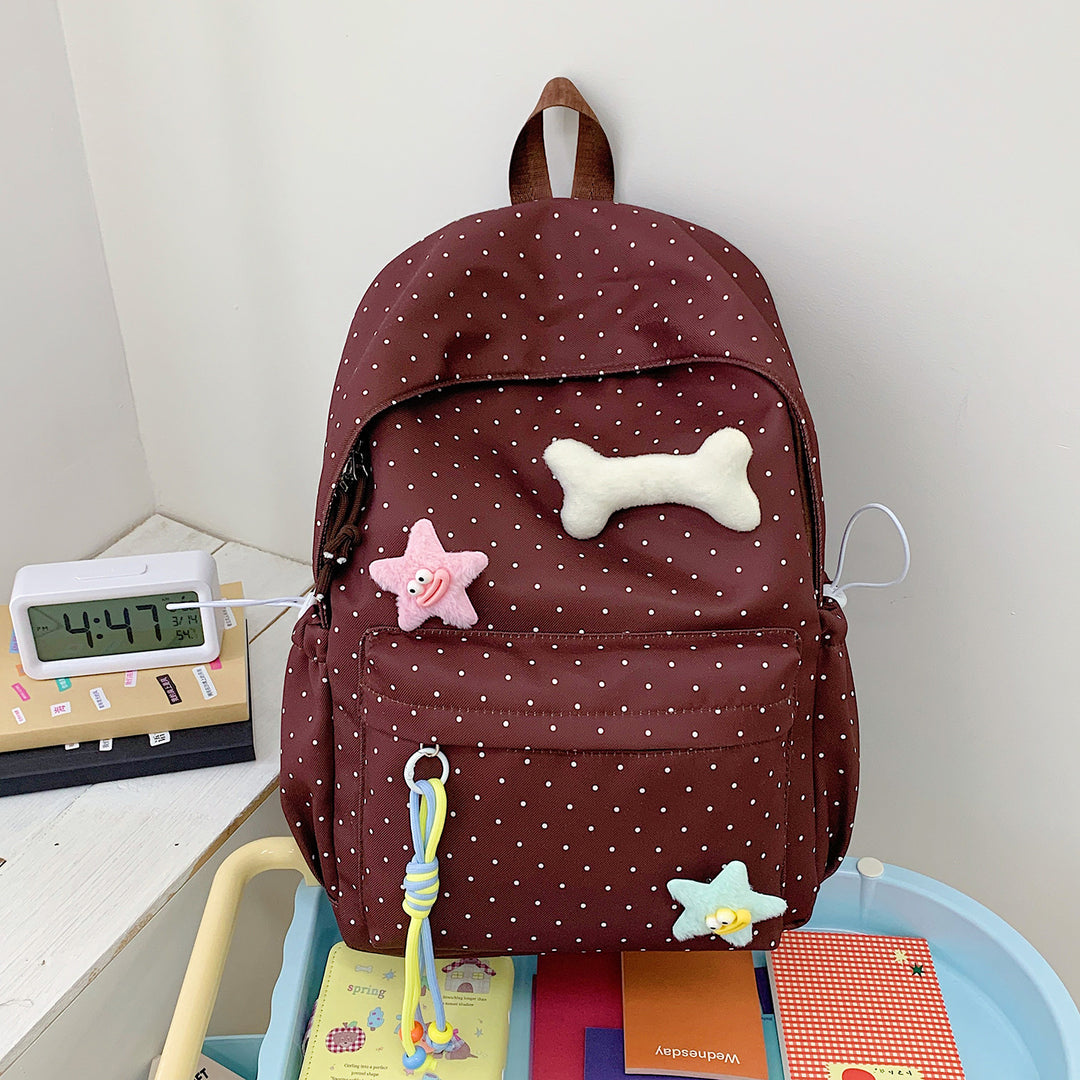Cute Polka Dot Graphic Backpack Stornfield