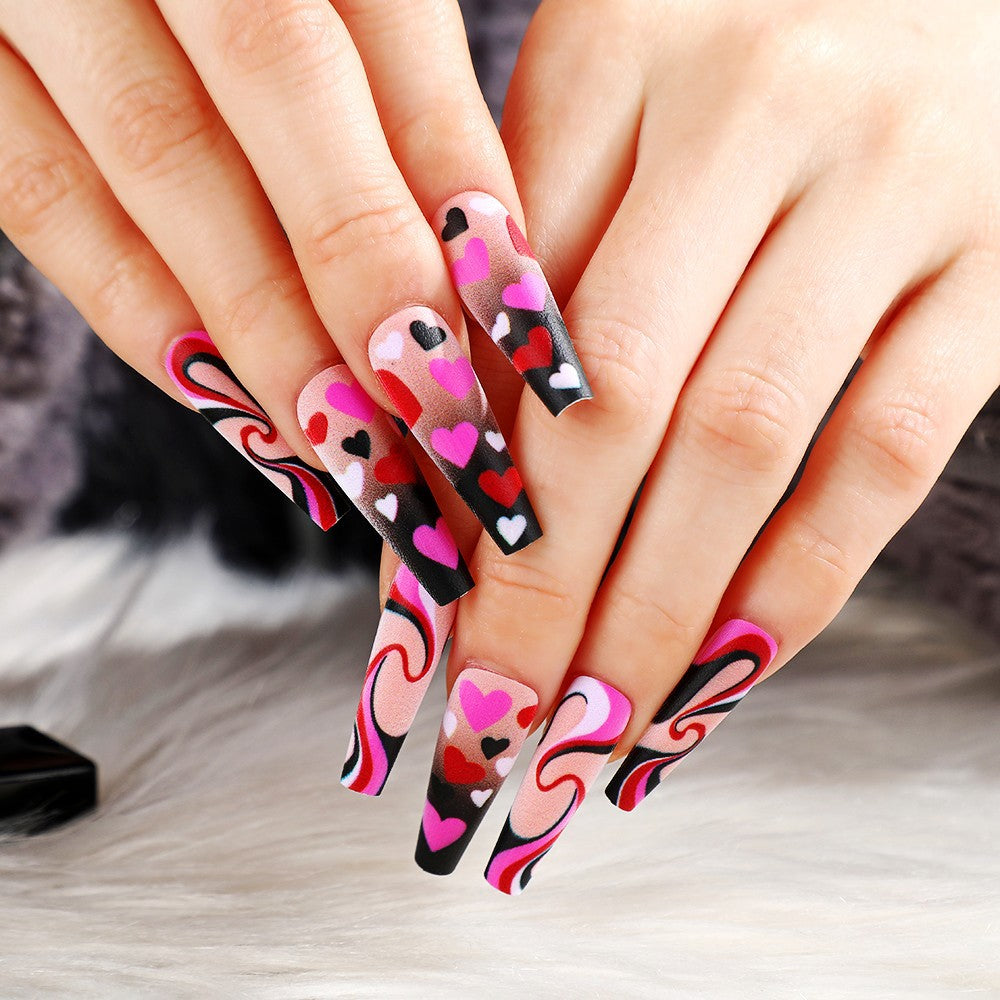 Creative Heart Pattern Art Nails Stornfield