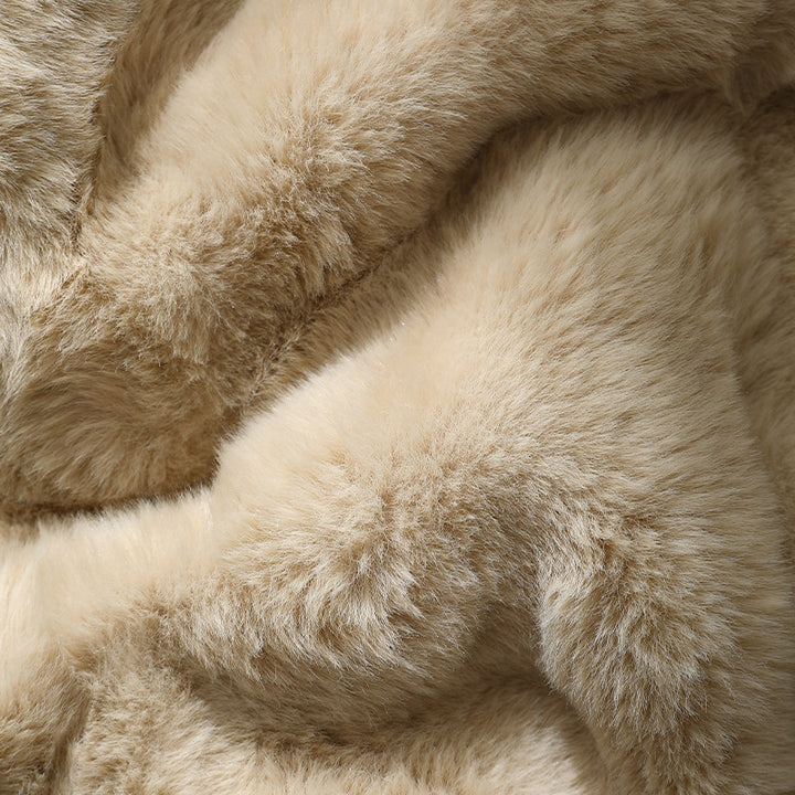 Cozy microfiber rug runner in cloud shape with non-slip underside