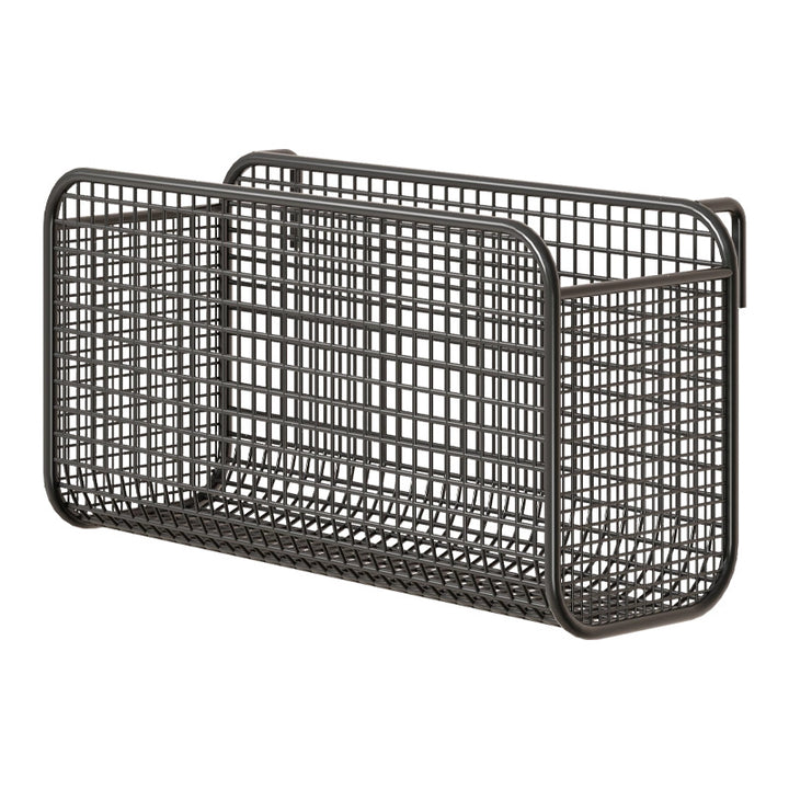 Over-Bed Three-Compartment Metal Mesh Hanging Bedside Organizer Caddy