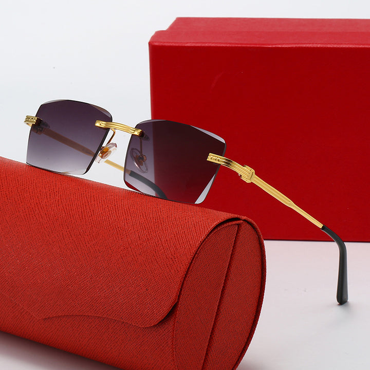 Ladies exclusive geometric sunglasses with luxury metal frame and polarized lenses Stornfield